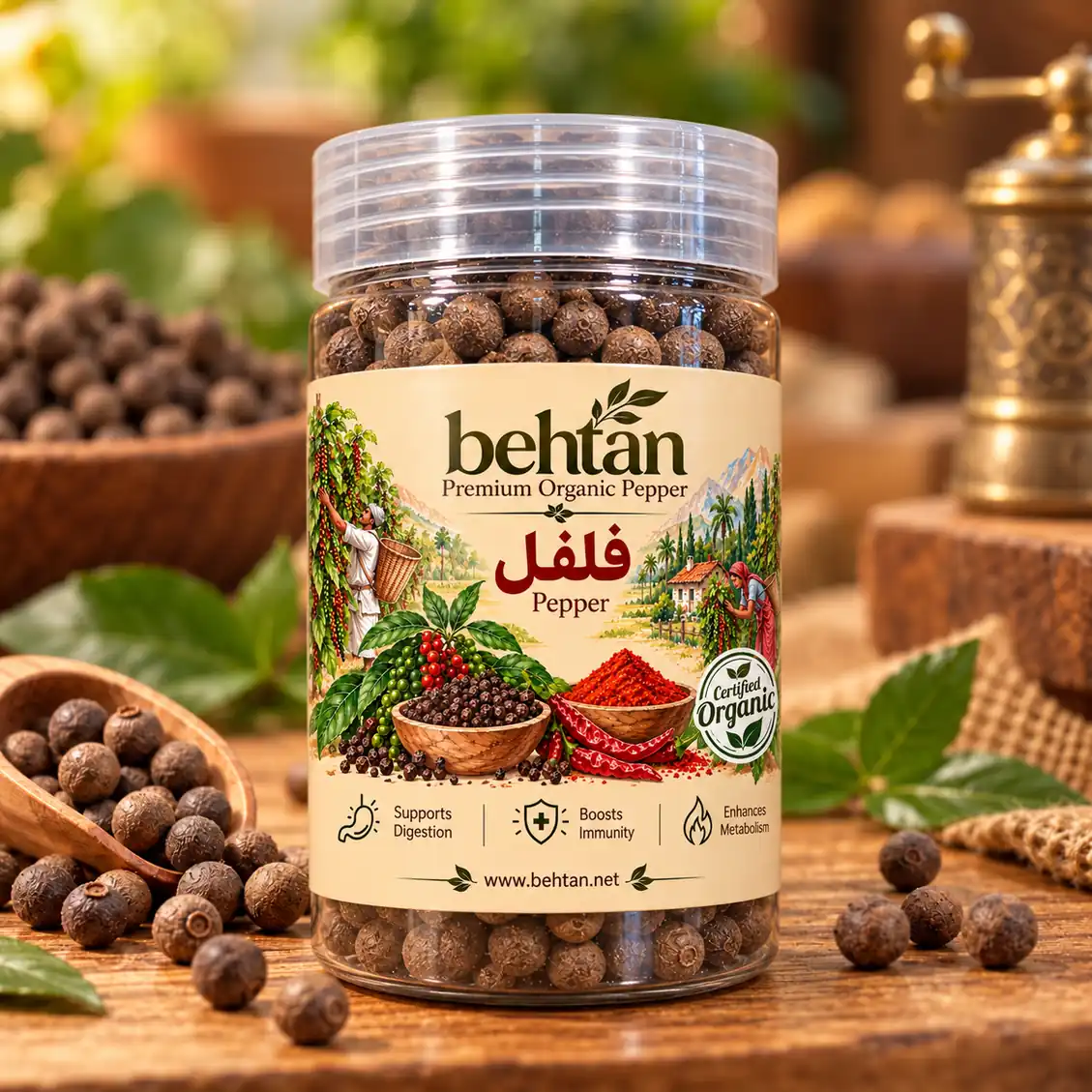فلفل بهار (به تن)